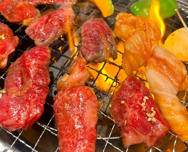 Dinner at 大衆焼肉ホルモンよっとこ 梅田店