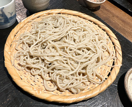 Dinner at Teuchi Soba Narutomi Ginzaten