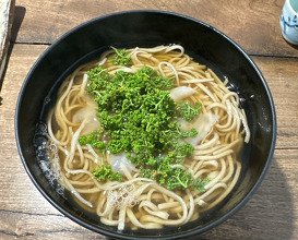 Dinner at Teuchi Soba Narutomi Ginzaten