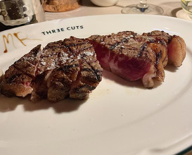 Dinner at Three Cuts Steakhouse & Bar