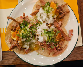 Dinner at El Pastor Stoney Street