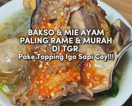 Dinner at Mie Ayam dan Bakso Muntjul
