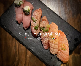 Dinner at Santo Hand Roll Bar