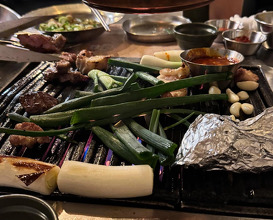 Dinner at 금돼지식당 - Gold Pig