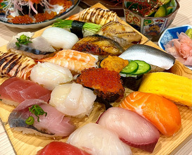 Dinner at 寿司×天ぷら 明 難波 心斎橋店