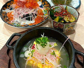 Dinner at 寿司×天ぷら 明 難波 心斎橋店