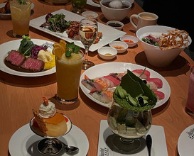 Dinner at Time Out Market Osaka