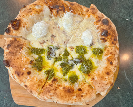 Dinner at Bello ghost pizza