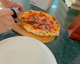 Dinner at Bello ghost pizza