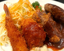Dinner at ランチと肉汁とお酒 ハンバール なんばウォーク店