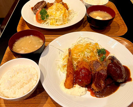 Dinner at ランチと肉汁とお酒 ハンバール なんばウォーク店