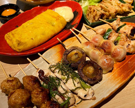 Dinner at 炭火焼き DINING 煙 けむり REFUGE 梅田