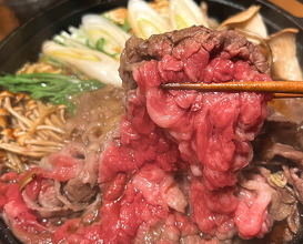 Dinner at 牛鍋とそば のぶ