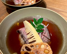 Dinner at 牛鍋とそば のぶ