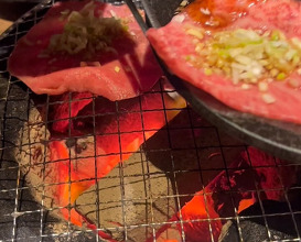 Dinner at 黒毛和牛タンとハラミ焼肉ごりちゃん福島店