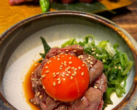 Dinner at 黒毛和牛タンとハラミ焼肉ごりちゃん福島店