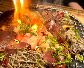 Dinner at 黒毛和牛タンとハラミ焼肉ごりちゃん福島店