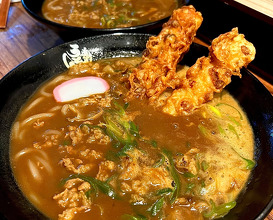 Dinner at うどん道場 谷六店