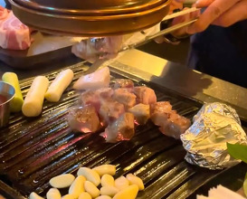 Dinner at 금돼지식당 - Gold Pig