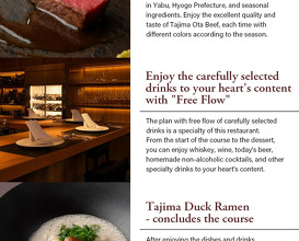 Dinner at Yabu Distillery Restaurant