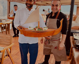 Dinner at Six Senses Zighy Bay