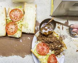 Dinner at Radosta's Po-Boys