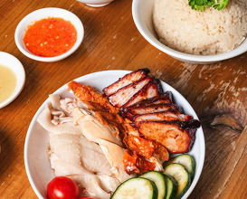 Dinner at Uncle Ray's Traditional Hainanese Chicken Rice