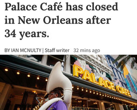 Dinner at Palace Cafe