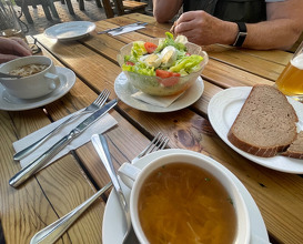 Dinner at Gasthaus Rostiger Anker