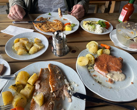 Dinner at Gasthaus Rostiger Anker