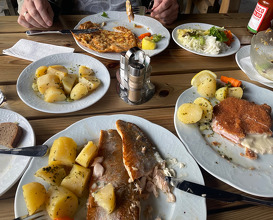 Dinner at Gasthaus Rostiger Anker