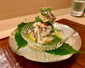 Dinner at Akasaka, Tokyo