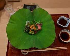 Dinner at Akasaka, Tokyo