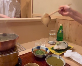 Dinner at Akasaka, Tokyo