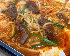 Dinner at 韓国風ちりとり鍋・鉄板焼肉　長家〜チャンガ〜