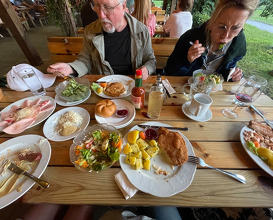 Dinner at Gasthaus Rostiger Anker