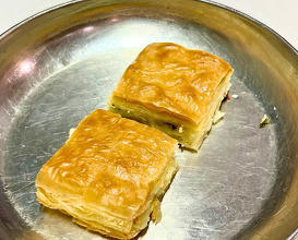Dinner at Elmacı Pazarı Güllüoğlu Baklava