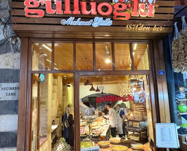 Dinner at Elmacı Pazarı Güllüoğlu Baklava