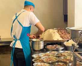 Dinner at Dukat beyran/kebap