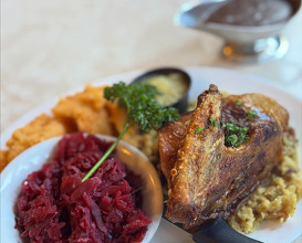 Dinner at Aquebogue, New York