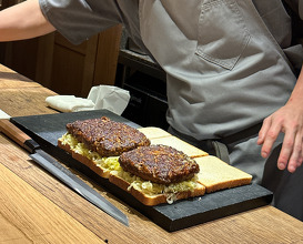 Dinner at shokudou aca (食堂 aca)