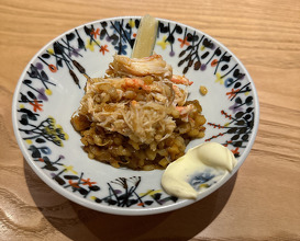 Dinner at shokudou aca (食堂 aca)