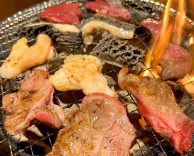 Dinner at 炭火焼肉チョイス