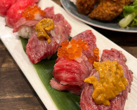 Dinner at 海鮮×肉×鉄板バル okiumiya