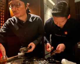 Dinner at YORONIKU TOKYO