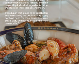 Dinner at Bvlgari Yacht Clvb Dubai