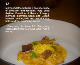 Dinner at Smoked Room Dubai