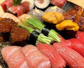 Dinner at 梅田酒場 すし金 ホワイティうめだ店