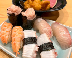 Dinner at 梅田酒場 すし金 ホワイティうめだ店