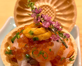 Dinner at 梅田酒場 すし金 ホワイティうめだ店